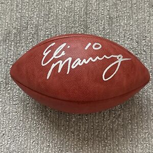 New York Giants Eli Manning Signed Official NFL Football W/COA JSA