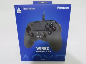 Nacon Controller Cablato per PlayStation 4 PS4 e PC Nero NUOVO SIGILLATO - Foto 1 di 3