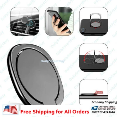 Phone Ring Holder 360 Degree Stand for Samsung ,iPhone X 7 6 55 5S ,All Phones - Image 1 of 3
