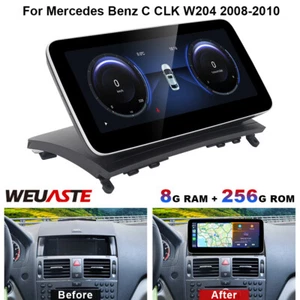 10.25'' Android Car GPS Navi Stereo Video 8G+256GB For Benz C CLK W204 2008-2010 - Foto 1 di 12