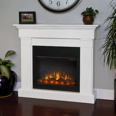 Real Flame 8020E Crawford 48"W 5100 BTU / 1400W - Blanco Foto 1 de 4