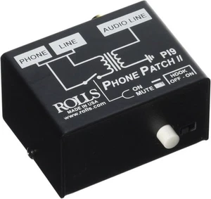 Rolls PI9 Phone Patch II for PA system/broadcast/conference room USB Type, Black - Photo 1/3
