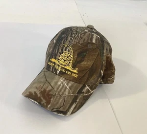 Gadsden Don't Tread On Me Hat Cap USA Embroidered Real Tree Camouflage One Size  - Picture 1 of 5