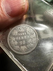 25 centavos de cuarto de plata Canadá 1872. Fecha escasa...  Lote #931 *Envío gratis - Imagen 1 de 4