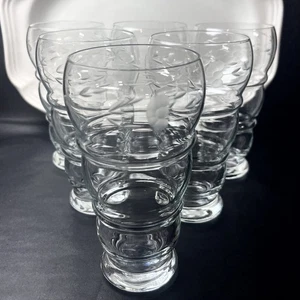 Set of 6 Princess House Heritage Parfait Milkshake Sundae Glasses 6-1/2” EUC - Picture 1 of 7