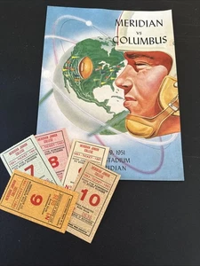 Meridian Ms Football Programm Wildcats 1951 Ray Stadium. 5 Spieletickets Nachlass - Bild 1 von 11