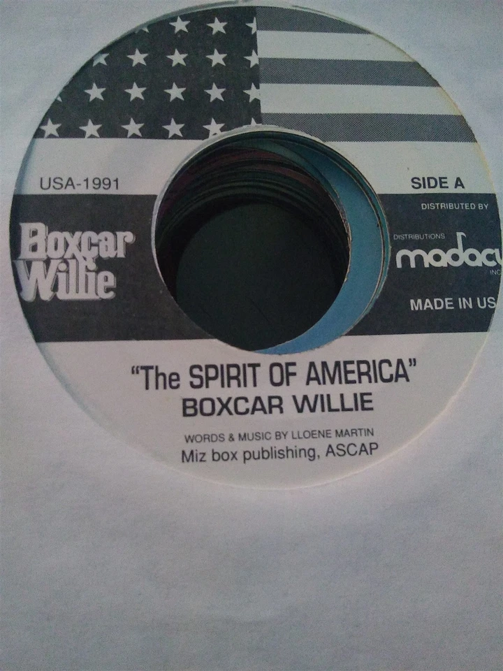 Boxcar Willie, The Spirit of America ~ NM 1991 Madacy 45 - Imagem 1 de 1