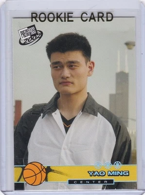 YAO MING ROOKIE CARD 2002 Houston Rockets Basketball RARE SILVER FOIL VERSION RC - Image 1 of 2