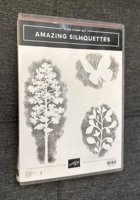 Stampin Up "Amazing Silhouettes" Rubber Stamp Set - Image 1 of 2