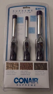 Conair CB433W2N Supreme Curling Iron Combo Pack 1/2-inch 3/4-inch & 1-inch  NEW  - Picture 1 of 11