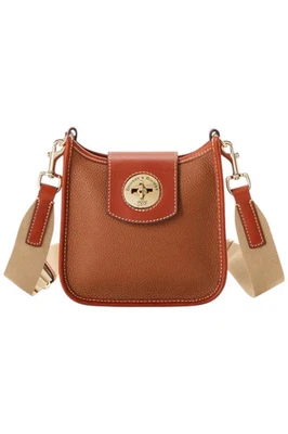 Mensajero Dooney & Bourke Turnlock Cuero Caramelo Foto 1 de 2