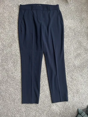 Calças sociais femininas Tahari, azul marinho, tamanho 8 - Imagem 1 de 2