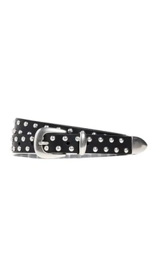 Madewell Women's Stud Western Belt, True Black, S - Image 1 of 4