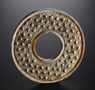 Colgante de jade patrón renacuajo dinastía Han antigua china de 5,6 cm Foto 1 de 4