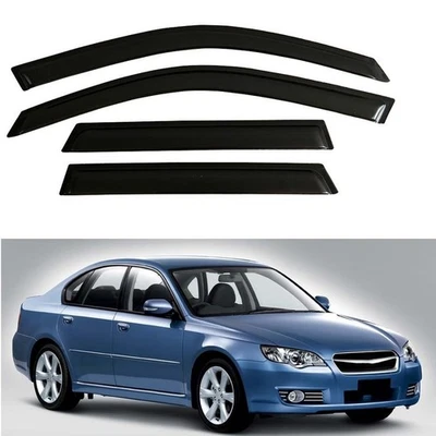 Sun Rain Guards Windows Visors For Subaru Legacy Wagon 2003–2007 Wind Deflector Foto 1 de 4