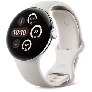 Google Pixel Watch 3 (Wi-Fi model) 41mm Polished Silver Porcelain GA05735-US - Picture 1 of 9