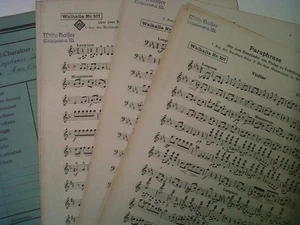 salon orchestra parts MAX ORSCHEIT Paraphrase ueber  2 Rosenlieder - Picture 1 of 1