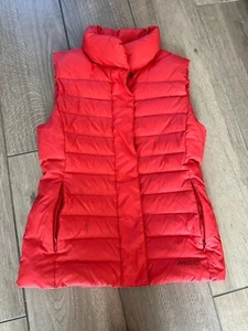 Musto Gilet Womens Red Size 10 Small Feather/Down Padded Quilted Bodywarmer - Picture 1 of 9
