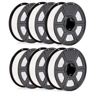 6KG SUNLU PLA Weiß 3D Drucker Filament 1.75mm Ordentlich Spule +/- 0.02mm - Bild 1 von 9