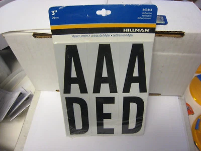 Hillman #843444, Kit Letras REFLECTANTES 3" Envío Gratis Foto 1 de 4