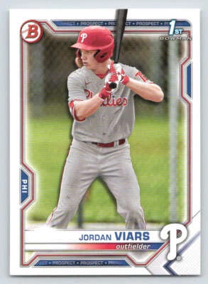 2021 Bowman Draft #BD132 Jordan Viars (ref 223649) - Image 1 of 2