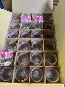 15 oz. Kentucky Derby 146 Oaks Downhill Stemless Wine Glass Churchill Downs 24 - Picture 1 of 2