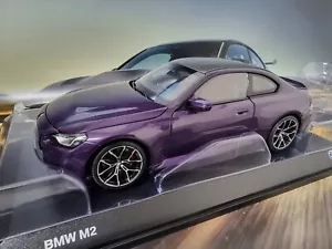 NEW MINICHAMPS BMW MINIATURE M2 COUPE G87 TWILIGHT PURPLE 1:18 SCALE 80435B319C0 - Picture 1 of 15