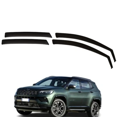 FARAD SET 4 ANTIVENTO DEFLETTORI ANT+POST FUME' JEEP COMPASS DAL 2017 IN POI