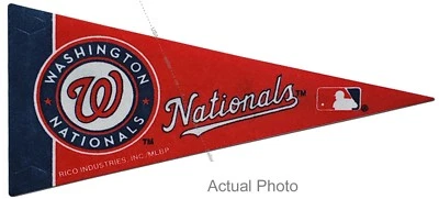  Washington Nationals MLB Mini Pennant 9"x4",New, Felt, Made in USA, Flag Banner - Image 1 of 3