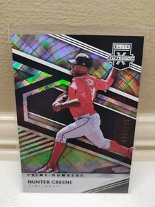 2020 Panini Elite Extra Hunter Greene Black Prime Numbers RC #d/215 🔥🔥 - Picture 1 of 2