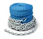 Boat Trac Winch Rope and Chain 200' x 1/4" rope 15' Galvanized Marine Chain