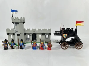 Lego 6062 Vintage Castello Falchi Neri Battering Ram 100% Completo - Foto 1 di 6