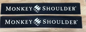 2 Pack of New Monkey Shoulder Whisky Bar Mat 24” X 3.5” - Picture 1 of 2