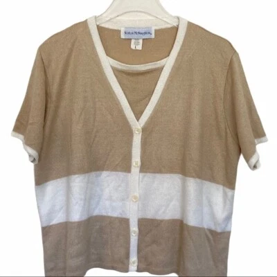 Norton McNaughton V-Neck Acrylic Pullover Sweater - Image 1 of 4