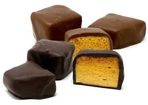 Andy Anand Belgian Milk & Dark Chocolate Honeycomb Sponge 1 lbs, Ship 2ndDay Air - Picture 1 of 8