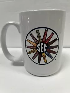 SEC 14 Team Pennants 12 Oz Coffee Mug Excellent Condition - Picture 1 of 7