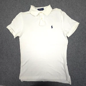 Ralph Lauren Shirt Womens SMALL White Short Sleeve Casual Polo cotton Size S - Picture 1 of 8