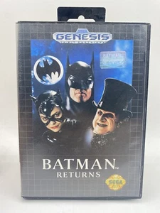 Batman Returns (Sega Genesis, 1992) Authentic (No Manual) Tested & Works - Foto 1 di 5