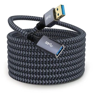 USB Extension Cable 25 ft Long USB Extension Cable USB Extender Nylon... - Picture 1 of 7
