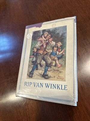 Rip Van Winkle by Washington Irving HC DJ 1925 Saalfield Publishing Co - Image 1 of 4
