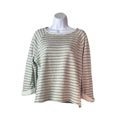 Sudadera Jones New York Sport para mujer a rayas talla PXL con cuentas grunge envejecida Foto 1 de 4