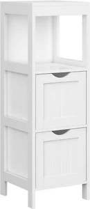Bathroom Floor Cabinet Storage Organizer Rack Stand Home Corner Unit 2 Drawers - Picture 1 of 7