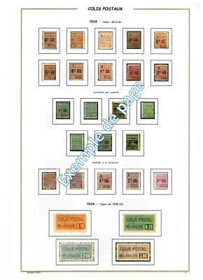 Album timbres à imprimer soi-même - FRANCE - Timbres COLIS POSTAUX  1892 à 1860 - Photo 1/4