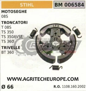 11081602001 FRIZIONE COMPLETA MOTOSEGA STIHL 08S Ø66 - Picture 1 of 1