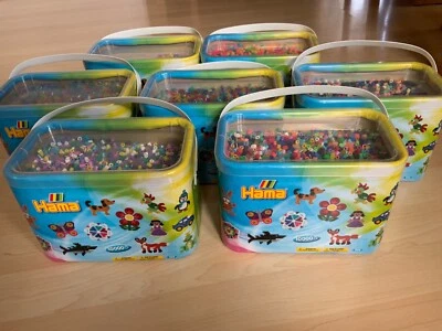 Hama Bügelperlen Eimer Nr. 202 mit 10000 Perlen in verschiedenen Farbmischungen