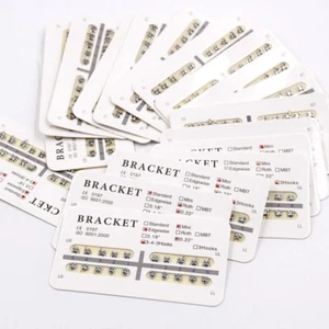 Dental Orthodontic Brackets Brace Roth/MBT/Edgewise 018/022 NO. 3/345 Hooks - Picture 1 of 156