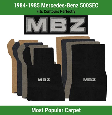 Alfombrillas delanteras Lloyd Ultimat para Mercedes-Benz 500SEC 84-85 con apliques MBZ Foto 1 de 4