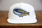 Vintage Goodyear Racing Blimp 90's Snapback Hat Cap NOS DEADSTOCK white USA