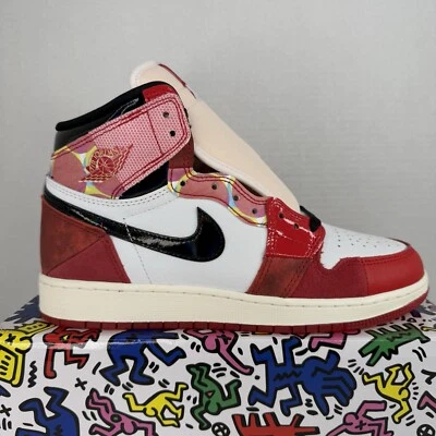 Nike Air Jordan 1 High OG Spiderman NEXT CHAPTER DV1748-601 US 7Y NEW in BOX - Image 1 of 4