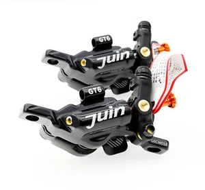 Juego de pinzas de freno de disco hidráulicas Juin Tech GTP6 MTB eBike bicicleta 6 pistones negro - Imagen 1 de 17